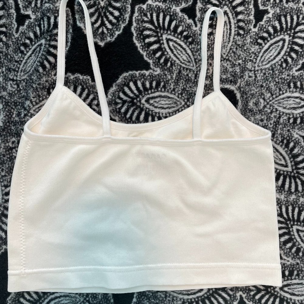Garage Basic Ribbed White Tank - Picture 4 of 4
